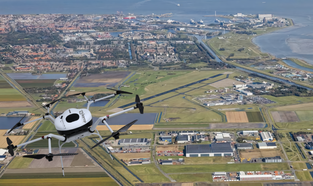 Droneshot van Den Helder