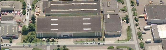 Peters verpakkingen luchtfoto