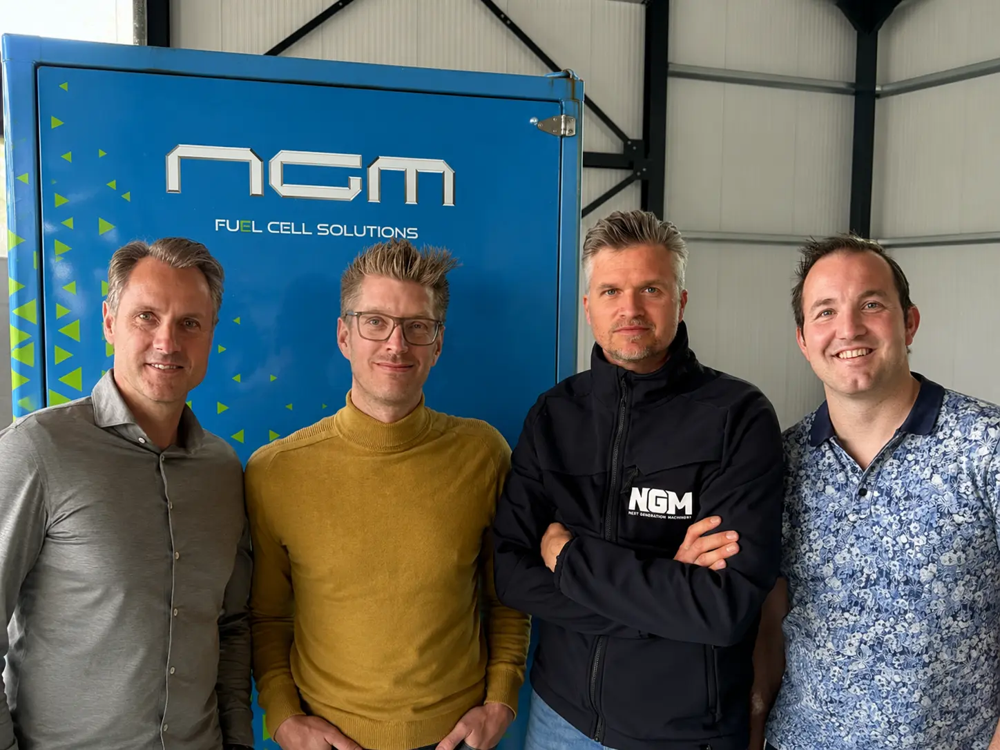 Sietse, Ruud, Sjoerd en Roy